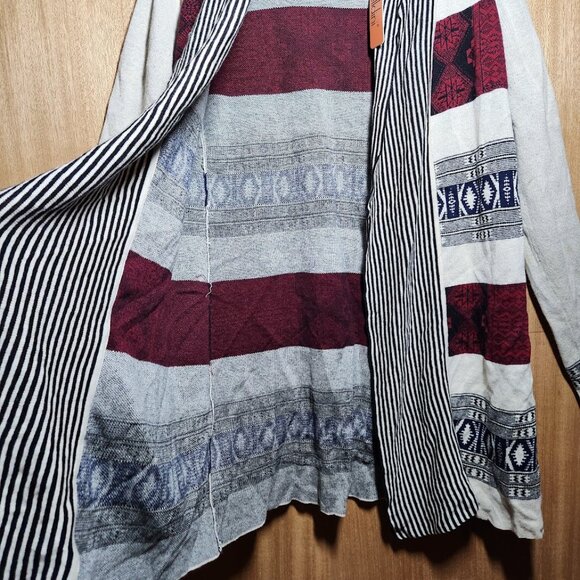 NEW Belldini Southwestern Long Open Front Cardigan Jacket Sweater Size Small S I - Picture 7 of 10